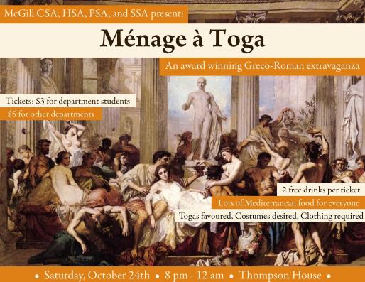 Menage a Toga - Oct. 24, 2015